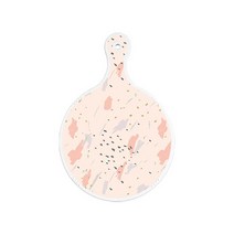 로엠디자인 서빙 도마 보드 원형, 패턴자국, 1개