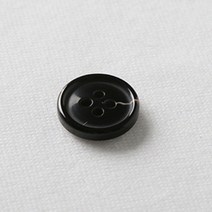 HR빅버튼 디젤 단추 15mm, 다크블랙, 4개입