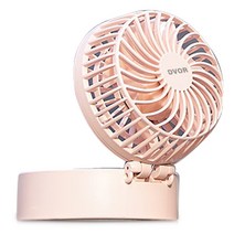 드보르 핸즈프리 미러팬 휴대용 선풍기, QSMF-ST-2800, SOFT PINK