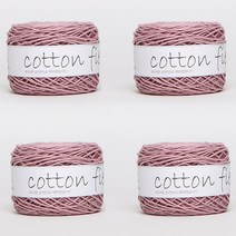 리네아 코튼 필드 뜨개실 4p, 305 인디핑크, 150m