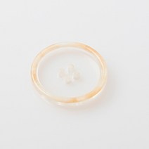 HR빅버튼 보라카이 단추 15mm, 베이지, 4개입