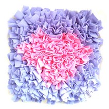 아리코 DrMini 양이 아지 노즈푸드 매트 45 x 45 cm, 하트 퍼플 + 핑크, 1개