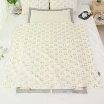 보떼하우스 프리미엄 여름 낮잠이불 일체형 마이크로화이버 베갯솜, 체리 아이보리