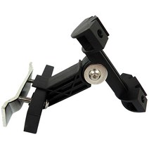 IDEATE 더블 물통케이지 안장마운트, 블랙 + 실버, 1개