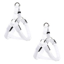 AnTs 반려동물 LED 가슴 하네스 2p, 화이트