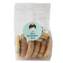 황씨네도시락 투명 쿠키포장 M봉투 30p + 왕관보이 스티커 30p, 1세트