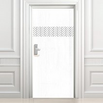디자인수풀 빈티지 스타일 현관문 시트지 VDS 34, 화이트