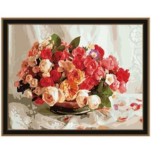 아이러브페인팅 DIY 명화그리기 40 x 50 cm, 장미의향연