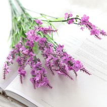 행복한마을 로즈마리 조화 꽃다발 2p, 핑크