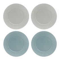 젠한국 젠 포레스트 그레이블루 접시 17cm + 라이트그레이 접시 17cm, 4개입, 단품