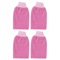 케이케이컴퍼니 때밀이 장갑, 핑크, 4개