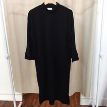 최신마미 임부복 반하이넥 러플소매 플랫원피스