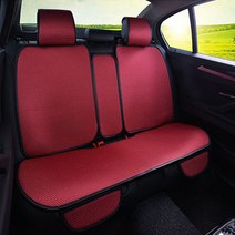 이마켓 CarStory 논슬립 에어매쉬 통풍시트 뒷자석용 MS-1001, 레드, 1개