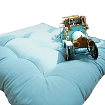 바자르 몽대리 워싱 사각 펫방석, 스카이블루