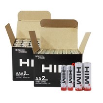HIM 알카라인 건전지 벌크 AA 20p + AAA 20p, 1세트