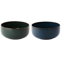 아티젠 FS 피콕그린 샐러드볼 17cm + 블루 17cm, 혼합 색상, 2개입