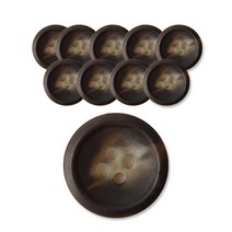 패션포인트 코트라 단추 무광 18mm, D BR, 10개입