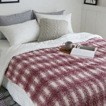 까사베르데 리치 양털 배색 담요