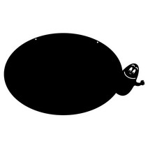 쿠 홈 인테리어 아크릴 메모 보드 MO 63 걸이형 블랙 대, 1개
