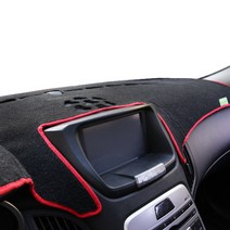 본투로드 에코 대쉬보드커버 블랙 원단 레드 라인   DUB 종이 방향제, BMW, E90 3시리즈 2006년~2011년(모니터 유)