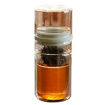 프리미엄 엘지 글래스 여행용 이중 유리 다기세트 130ml 그레이, 1개, 텀블러