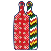 로엠디자인 블루에디션 양면 서빙도마 보드 5색다이아패턴, 레드딸기, 1개