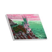 헬로페인팅 직접그리는 DIY 캔버스 도면 절벽위의성, 06