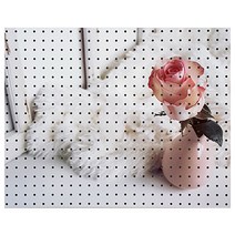 앤비커머스 핑크로즈K 인테리어 타공판 white, 1개