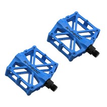 make speed K-PEDC 볼베어링 자전거 평페달, 블루, 1개