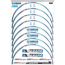 모토스티커 휠스티커 야마하 SP, 블루, 1세트