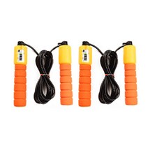 리빙듀오 프리미엄 카운트 줄넘기 2p, 오렌지