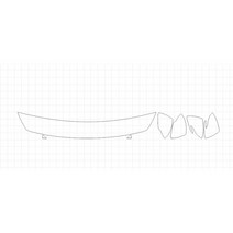 헥시스 현대 엘란트라 GT 2018 PVC재질 PPF 보호필름 01 HFM 30.48cm BIKINI, 1세트