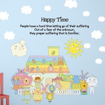 뭉키월드 Kids DIY 포인트스티커 누꼬뺑 따뜻한 우리집, 혼합 색상