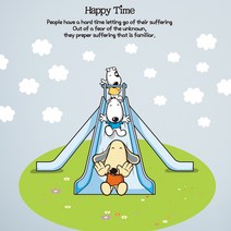 뭉키월드 Kids DIY 포인트스티커 아지 미끄럼틀을 타요, 혼합 색상