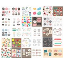 빅드림 인스 인쇄소스티커 떡메 캐릭터 30종 90p, 혼합 색상, 1세트