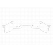 헥시스 쉐보레 카마로 SS 2018 PU REAR BUMPER SENSORS 범퍼 PPF보호필름, 1개