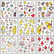 포포팬시 포포 인스 인쇄스티커 9종, 랜덤 발송, 1세트