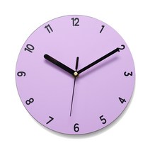 아미공 인테리어 디자인벽시계 넘버아트, 퍼플