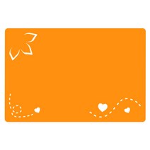 쿠 홈 인테리어 아크릴 메모판 MO 80 부착형 오렌지