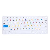 DM 알럽컴 패턴 프린팅 맥북 키보드 커버 A1706/A1708, 이모티콘B12, 1개