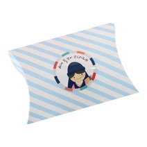반달상자 스트라이프 블루 30p + 새해복 한복소년 스티커 30p, 1세트