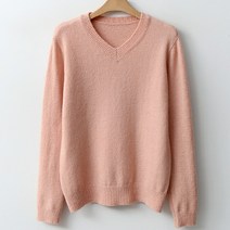 봉봉스토리 임산부 라떼V넥 니트티