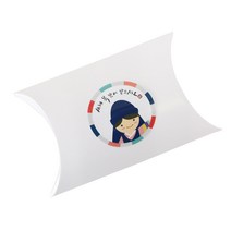 황씨네도시락 반달상자 화이트 10p + 새해복 한복소년 스티커 10p, 혼합 색상, 1세트