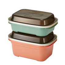 씨밀렉스 프리미엄 쟁반뚜껑형 채반용기 1.3L + 2.5L 랜덤 발송, 1세트