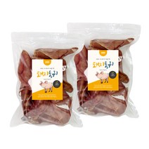 웁스 반려견 간식 돼지 500g, 돼지 통귀, 2개