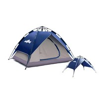 아웃팅 2in1 오토텐트, 네이비, 3~4인용