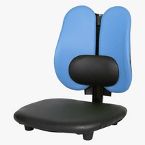 청심의자 휴먼좌식의자 H04 요추형, 인조가죽(블루)