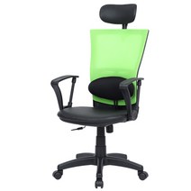 청심의자 센스체어 대요추형 메쉬의자 우레탄 바퀴 T4, 그린