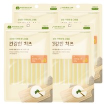 내츄럴랩 건강한치즈 반려견 간식, 오리지널스틱 맛, 4개입
