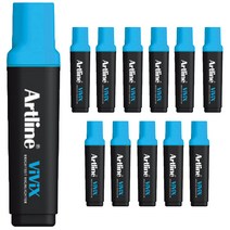 동기오피스 비빅스 형광펜 EK-670, 하늘, 12개입